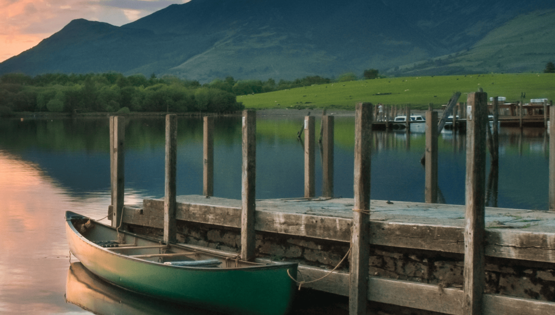 Derwent water at sunset. Used for safeguarding online reporting page.