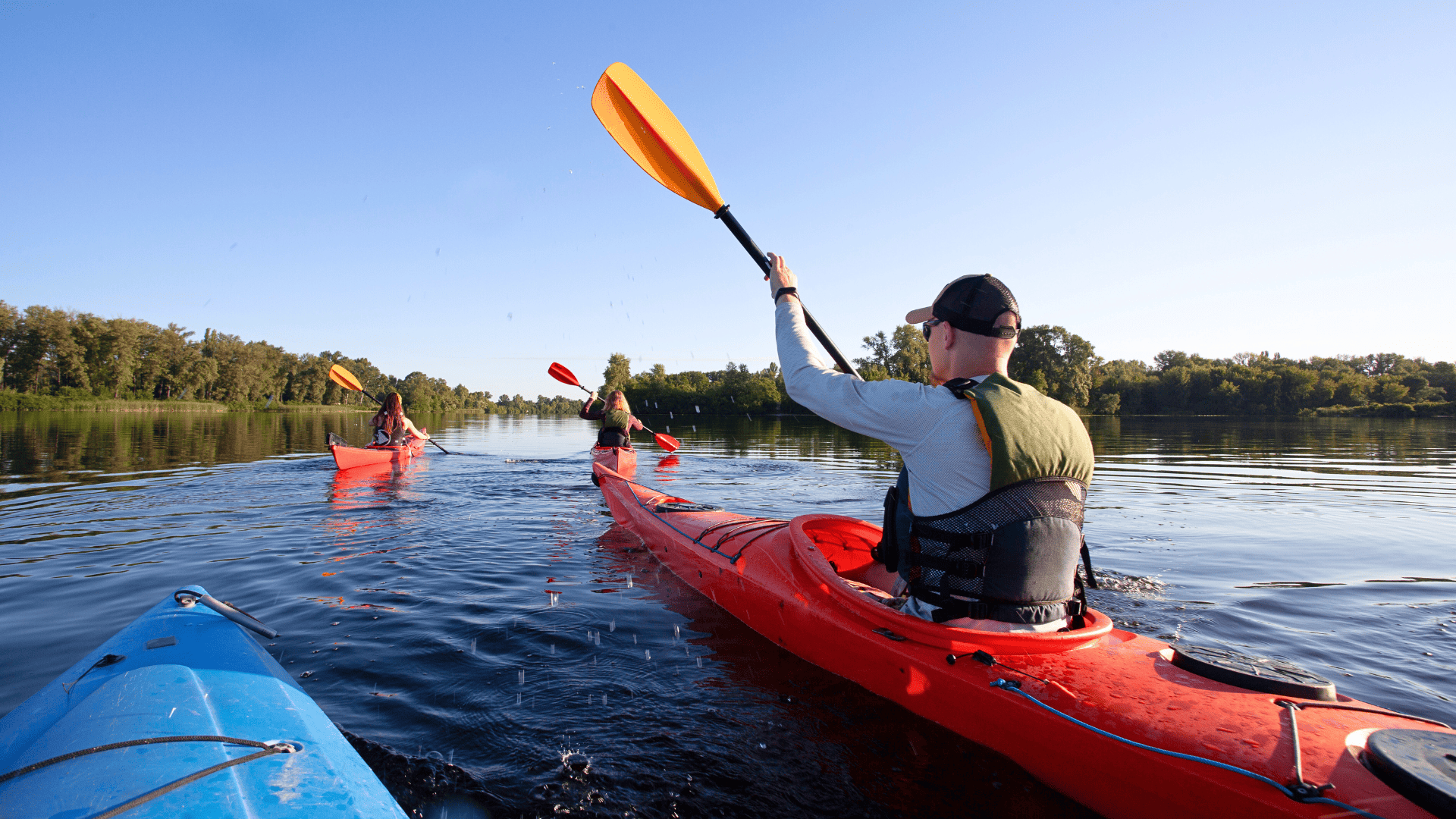 Paddler kayaking. Paddle UK offers public liability insurance.