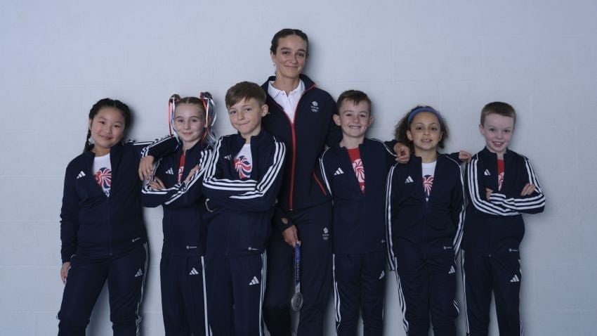 Mallory Franklin meets the Team GB Mini Mascots, selected for Paris 2024.