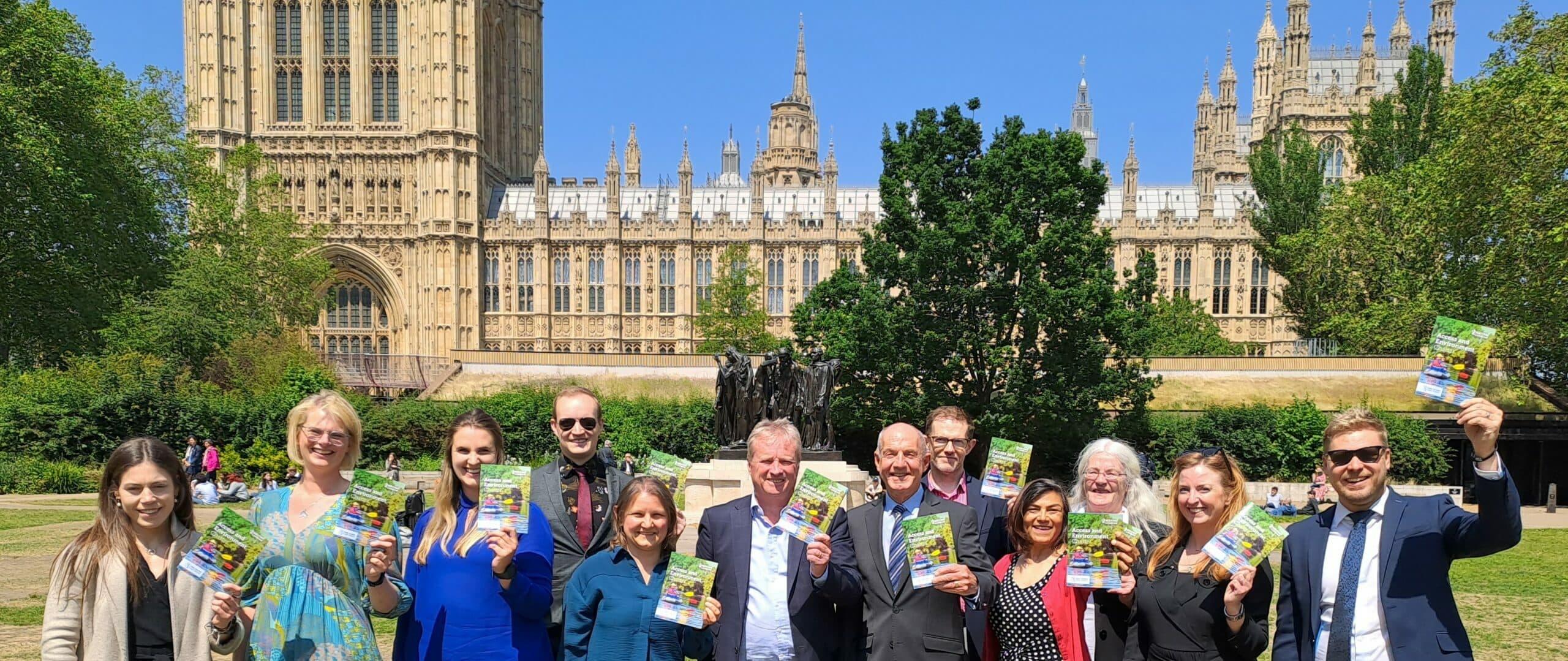 Paddle UK staff and supporters with the new charter