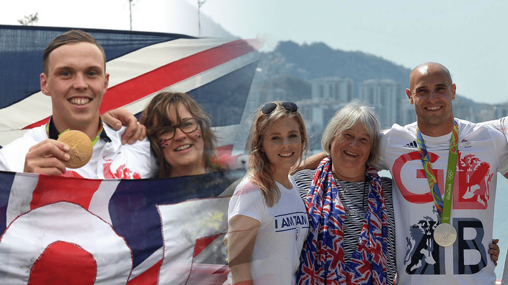 Families of gold medal winners for England Talent section on family resources.