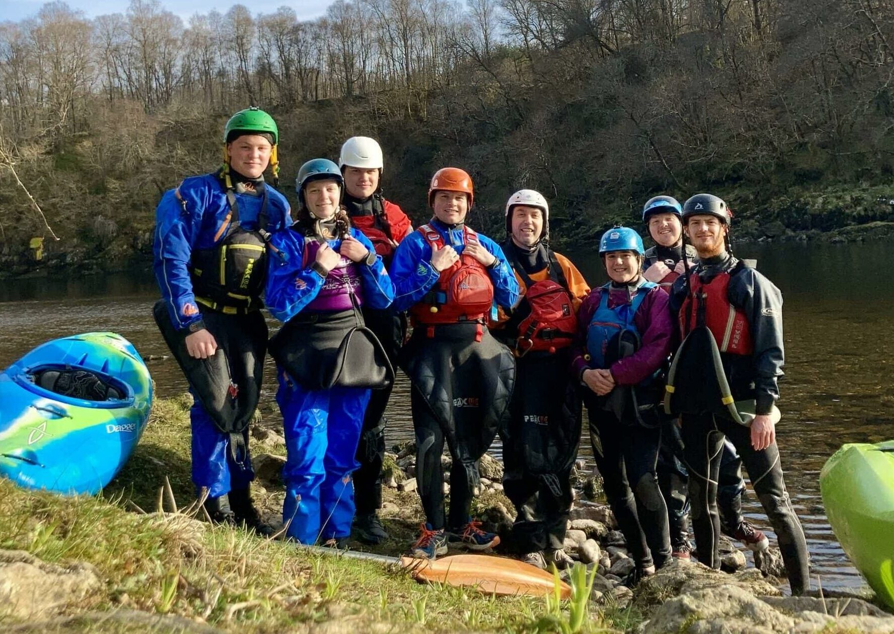 #ShePaddles Ambassador Charlotte Fife with group of paddlers