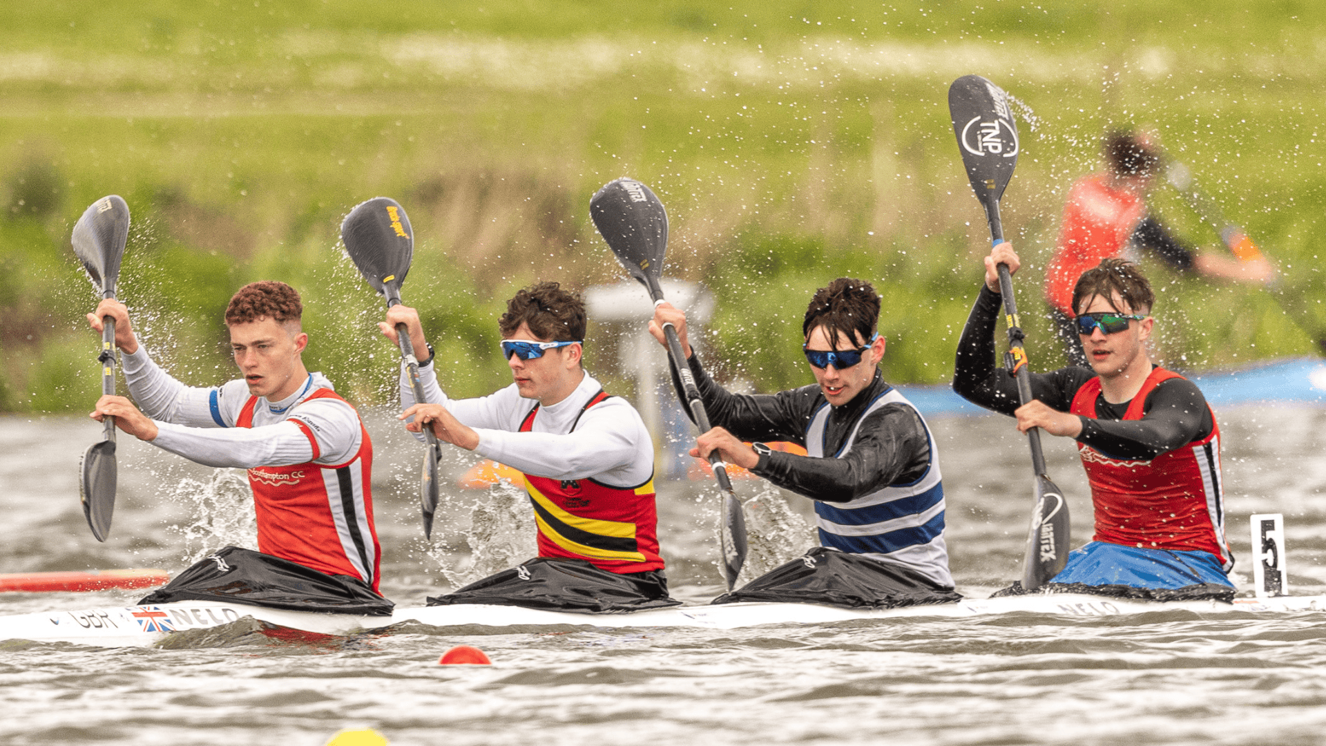 Junior Men's K4 500m winning crew from the April 2024 regatta