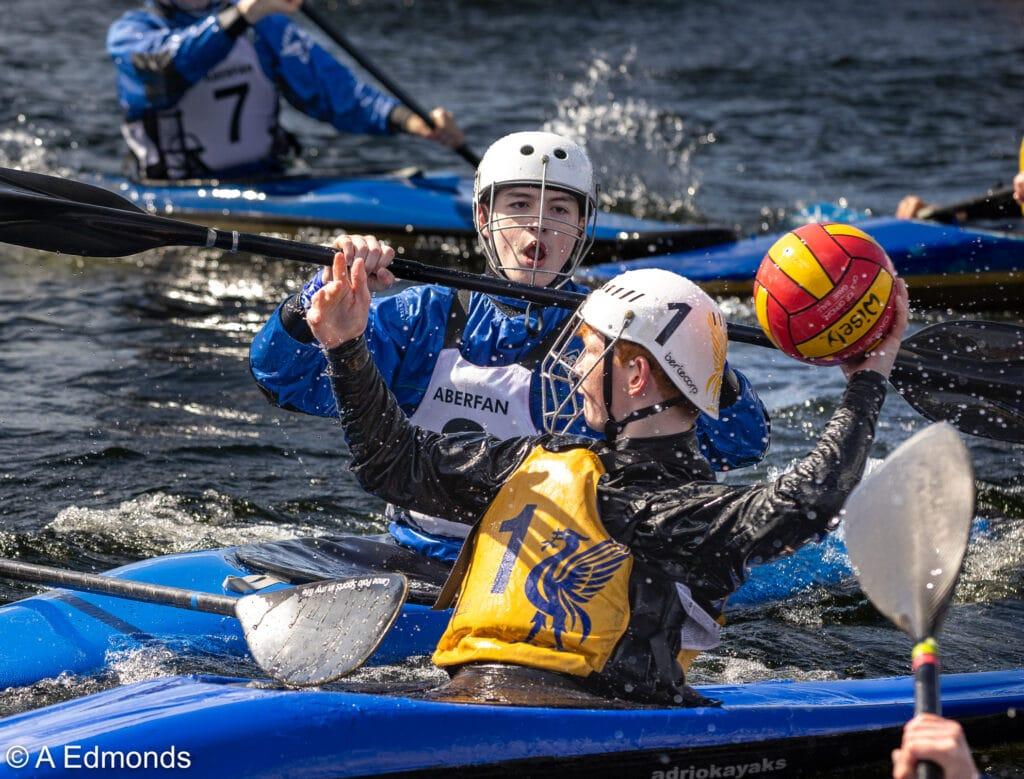 Canoe polo youth players
