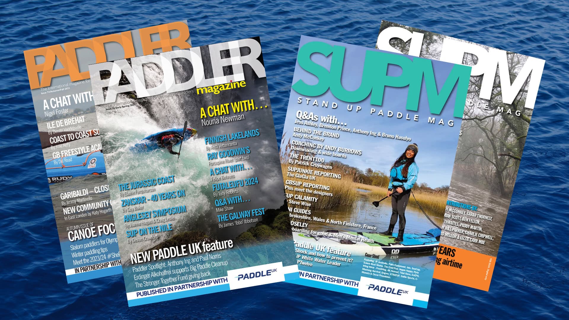 Paddler and SUPM magazines