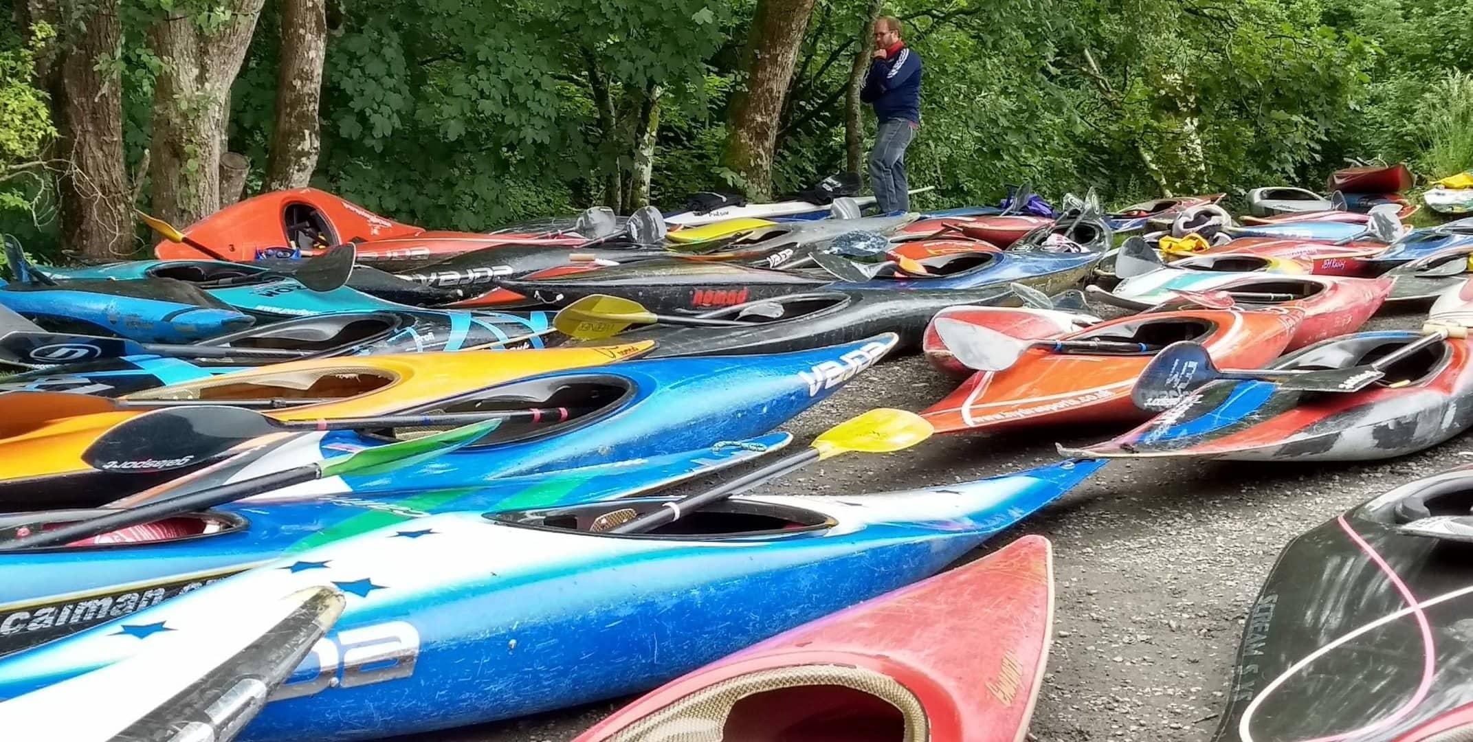 Kayaks and canoes