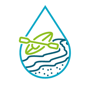 Paddlers' Code logo for avoiding gravel beds