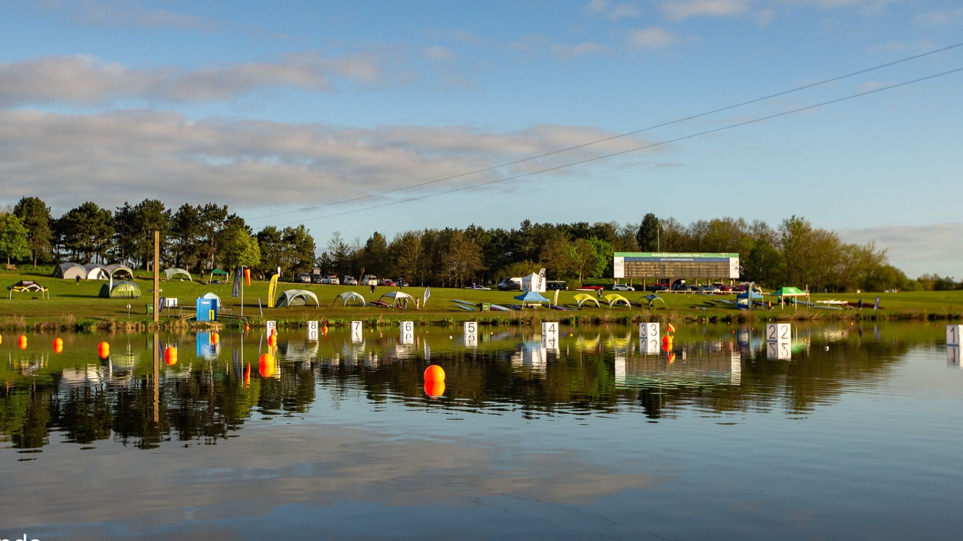 Regatta venue at dawn