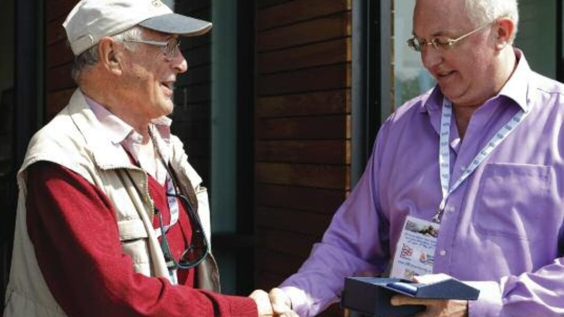 Roger Fox receives Vice Presidency from Albert Woods