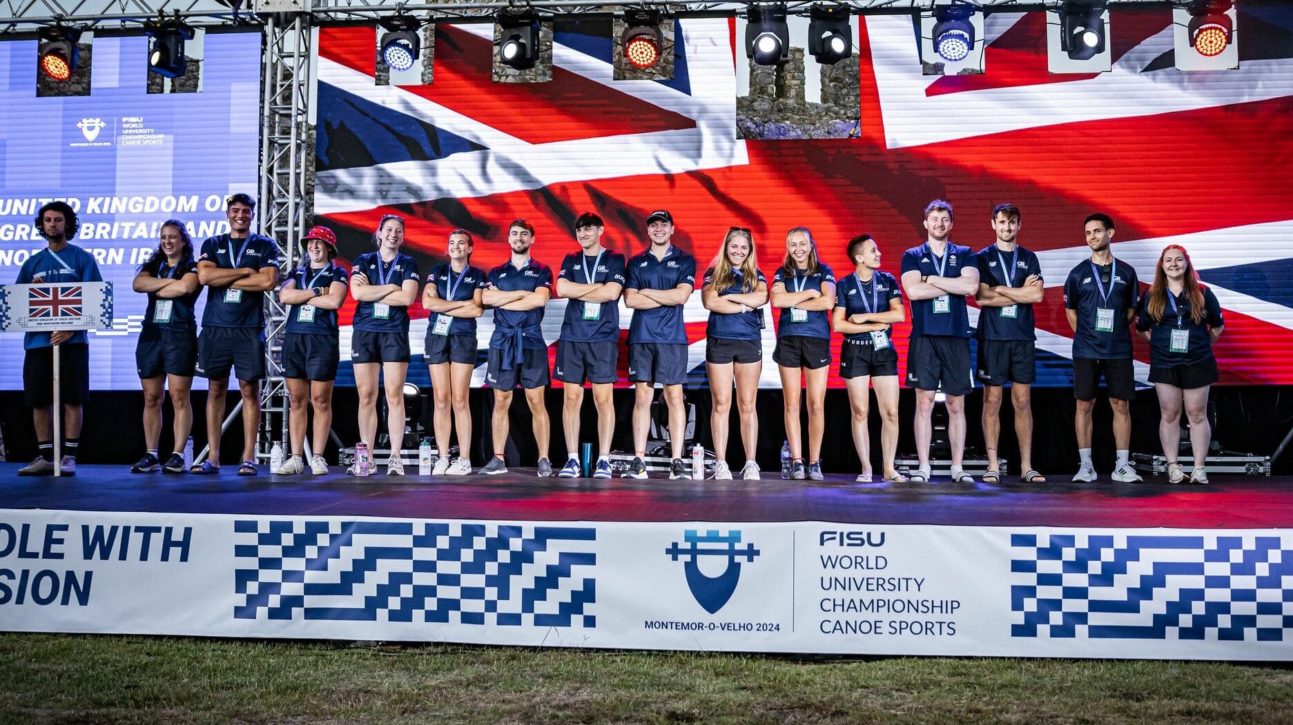 GB team at the World University Championships Canoe Sports
