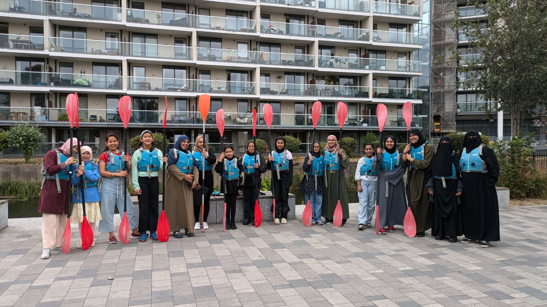 Mother and daugher kayaking sessions run by the Black Swimming Association and supported by Paddle UK