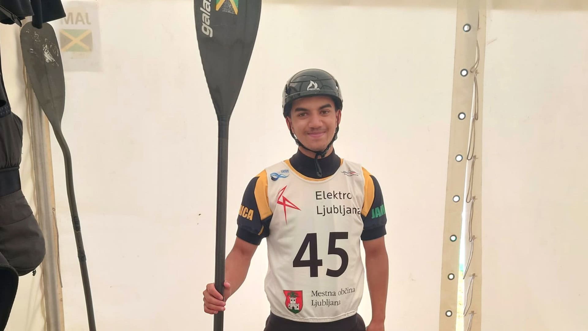 Canoe slalom athlete, Solomon Maragh