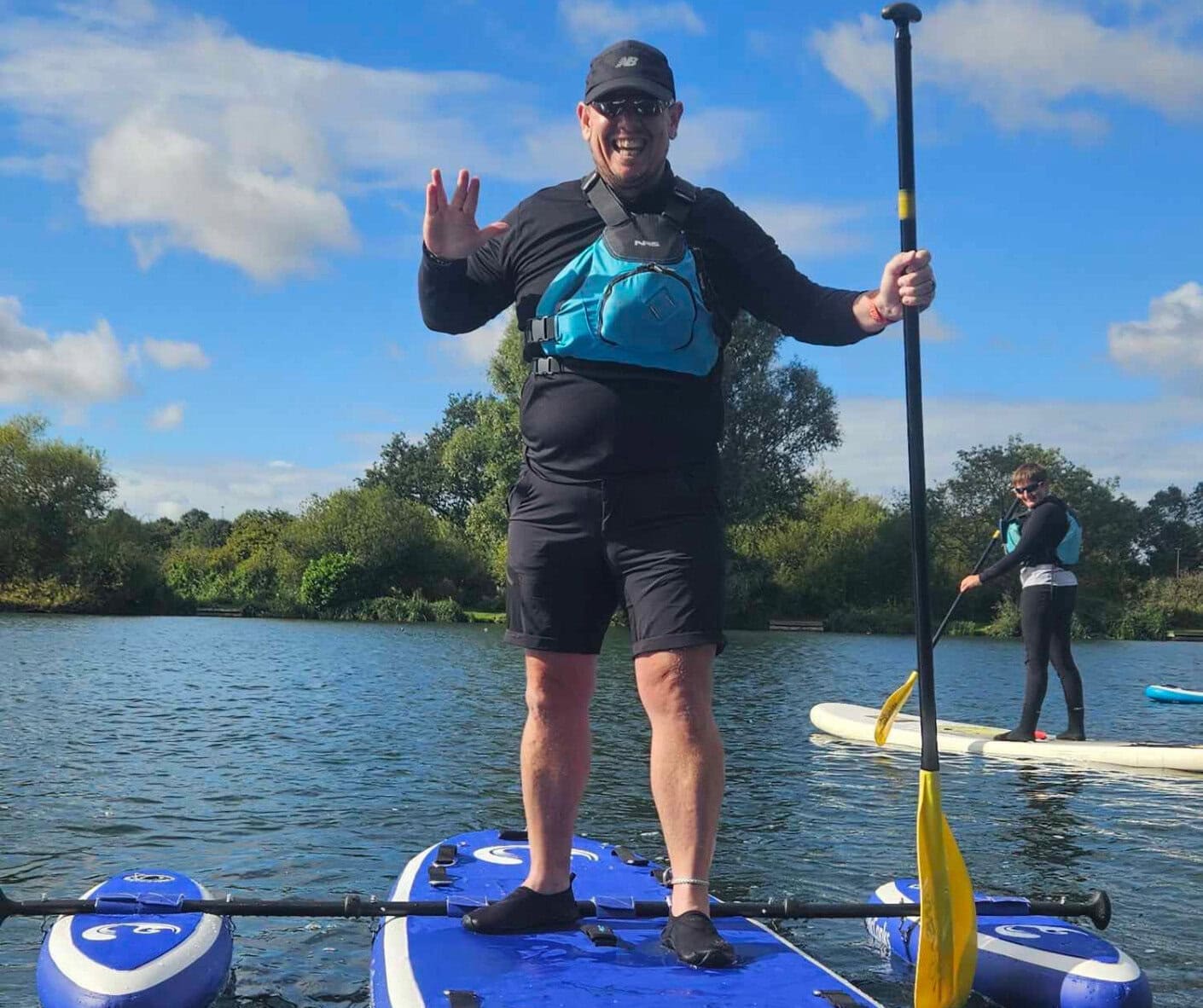 Herforshire Disibility Sport Foundation paddleboarding session