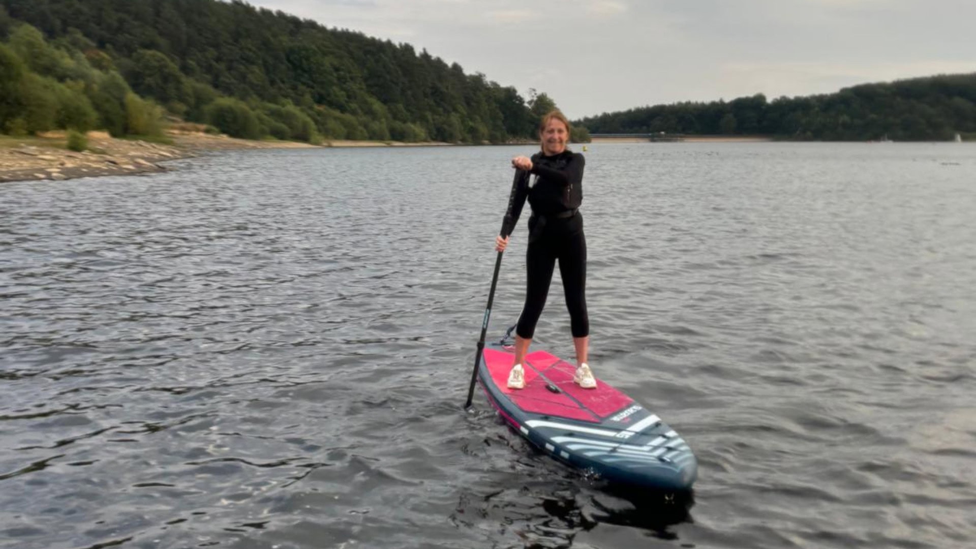 Kate Allatt paddleboarding