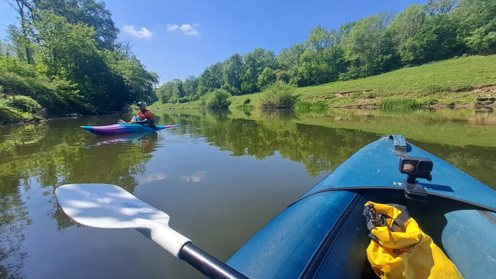Paddlers on the River Severn