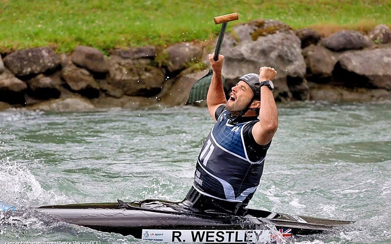 Ryan Westley celebrating