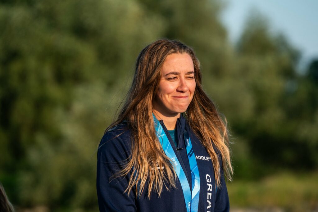 Ottilie Robinson-Shaw wins gold at the Freestyle Worlds. Picture by Peter Holcombe.