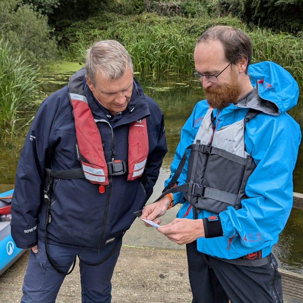 River inspector checks waterways licences