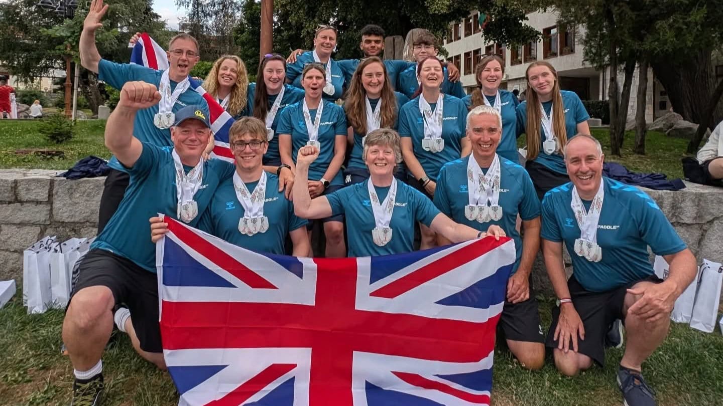 British Rafting teams celebrating their wins.