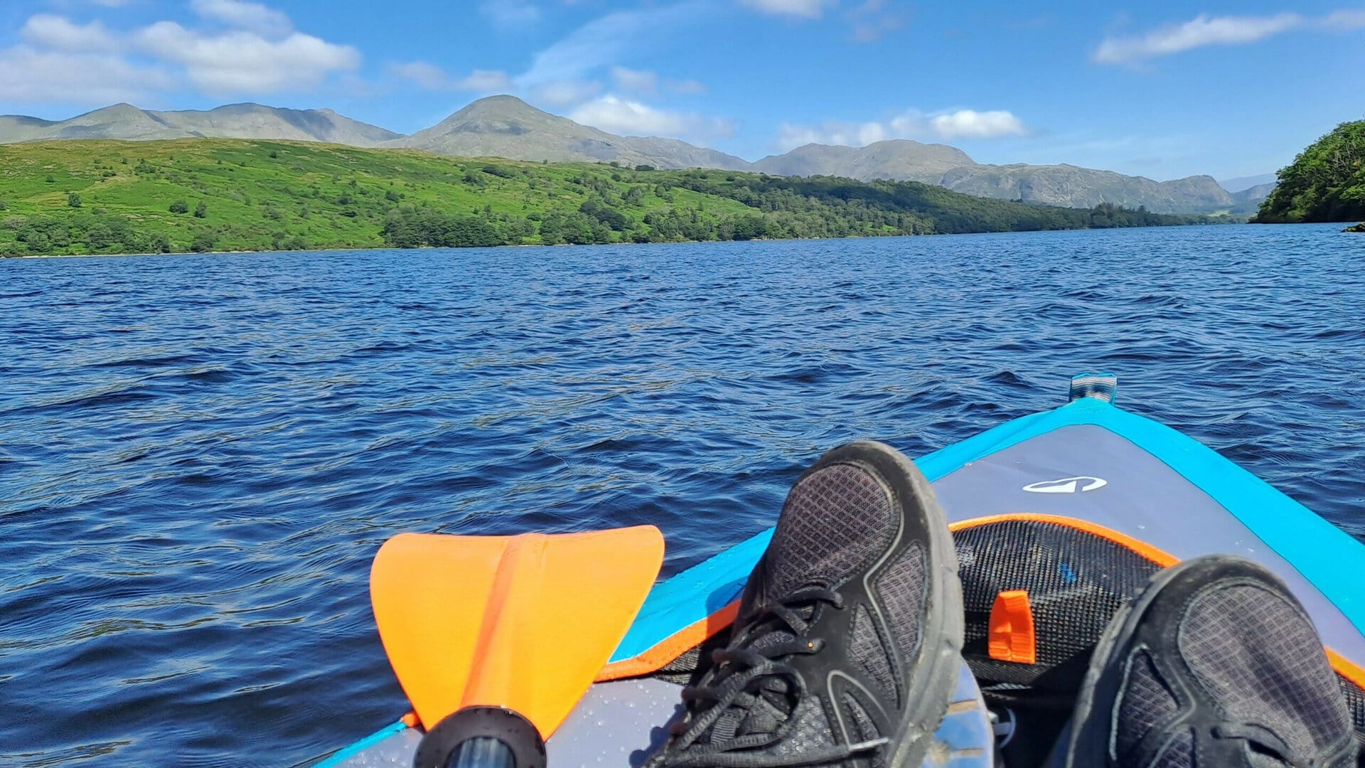 Kayaking on Coniston Water