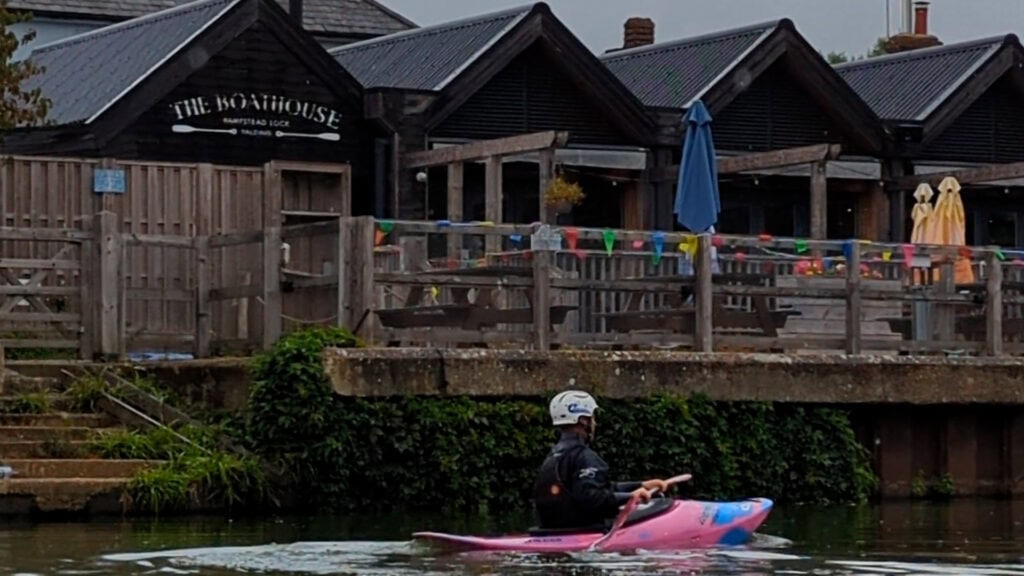 Paddling near The Boathouse