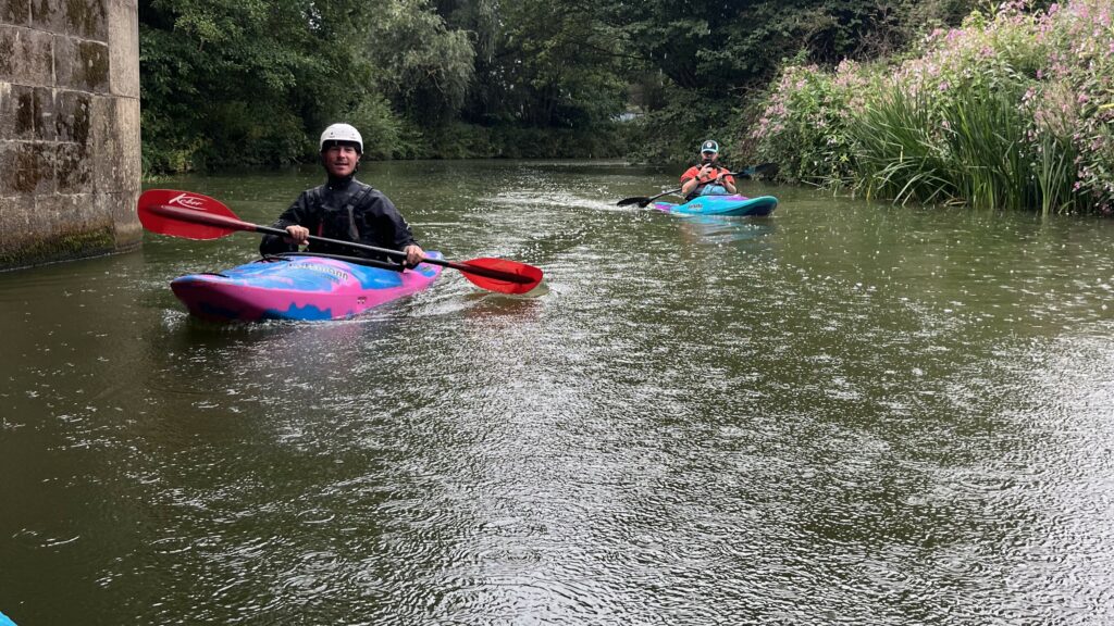 Paddlers on the River Medway 