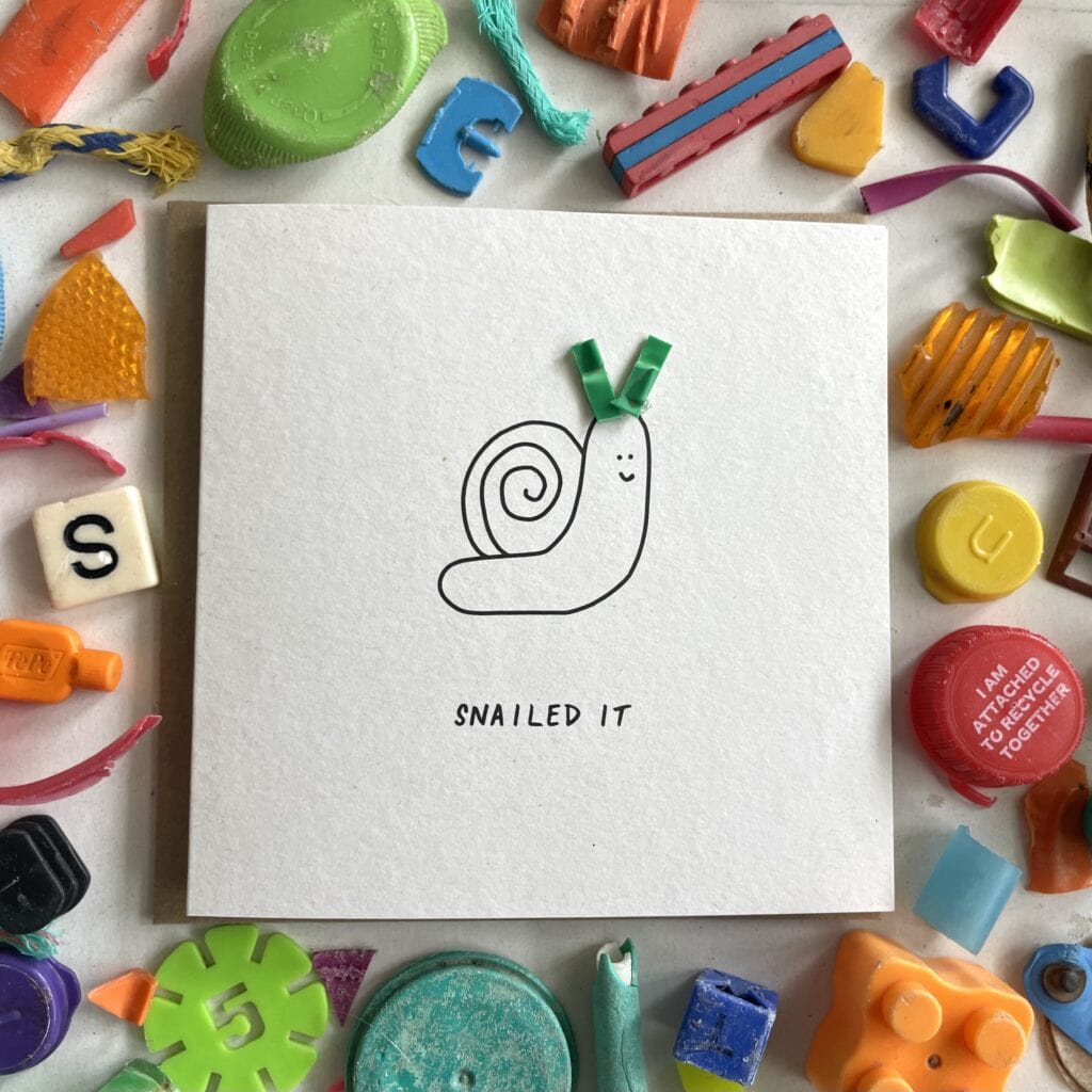 One of the Washed Up cards made by Flora