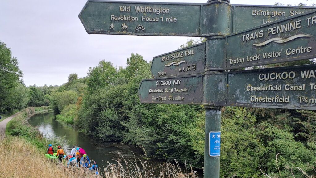 Signs for towpaths and trails