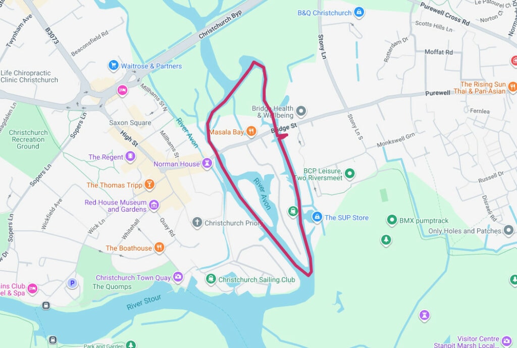 Map of Christchurch Loop