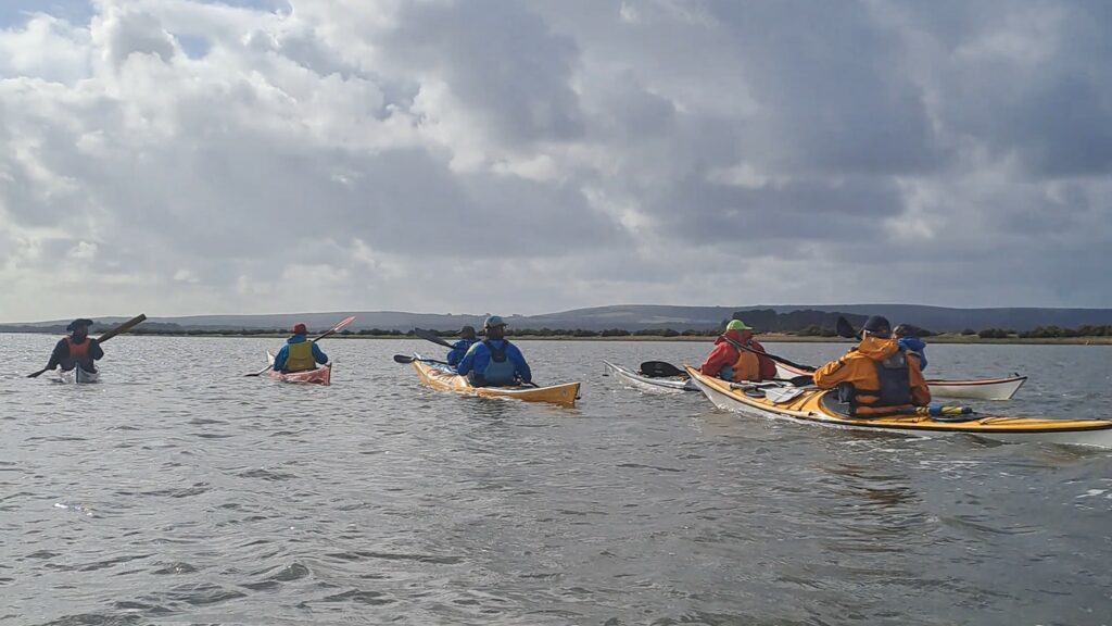 Paddlers in Poole Harbour
