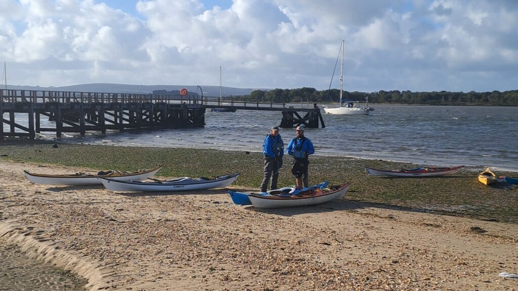 Lake Pier beach in Poole Harbour