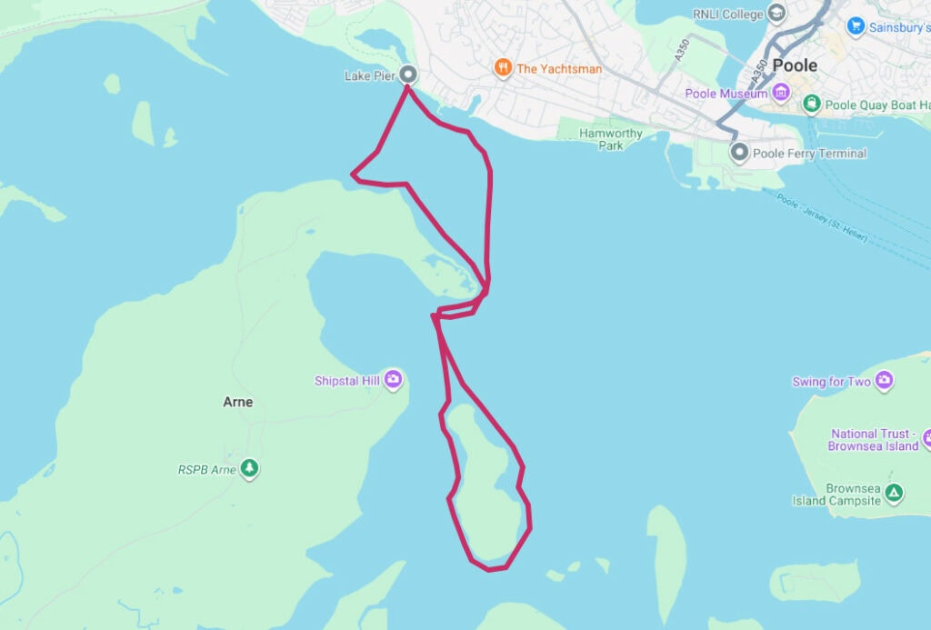 Map of Poole Harbour