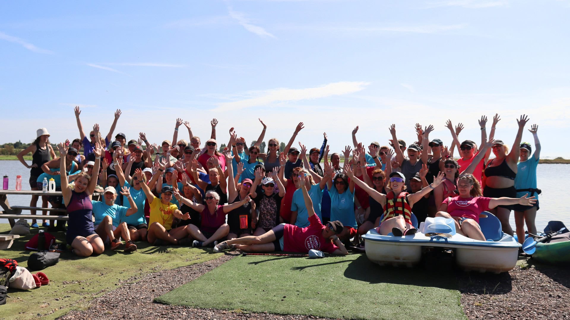 Mersea Water Park #ShePaddles Weekender group of female paddlers