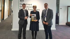 Phil Brickell MP, Emma Hardy MP and Ben Seal