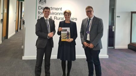 Phil Brickell MP, Emma Hardy MP and Ben Seal