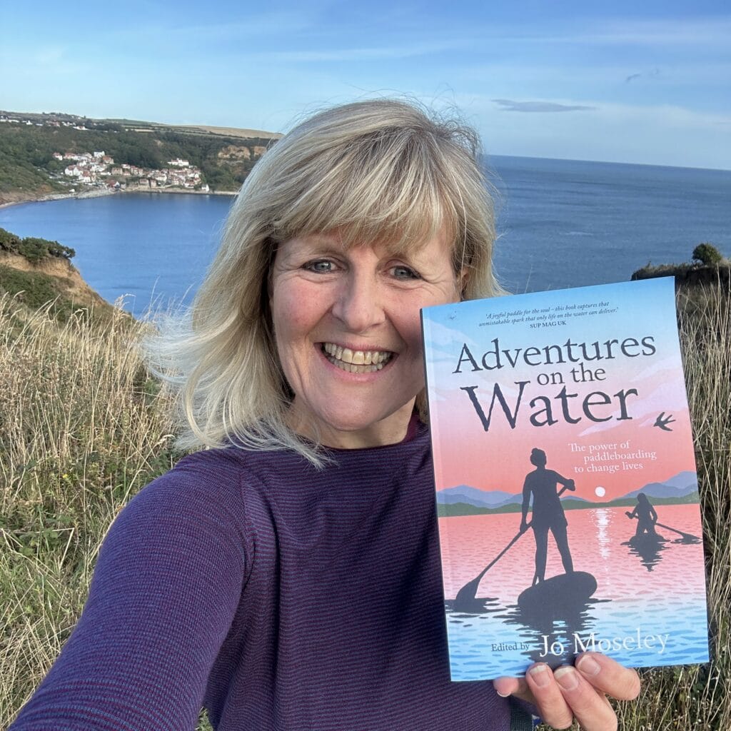 Jo Moseley with her mew book