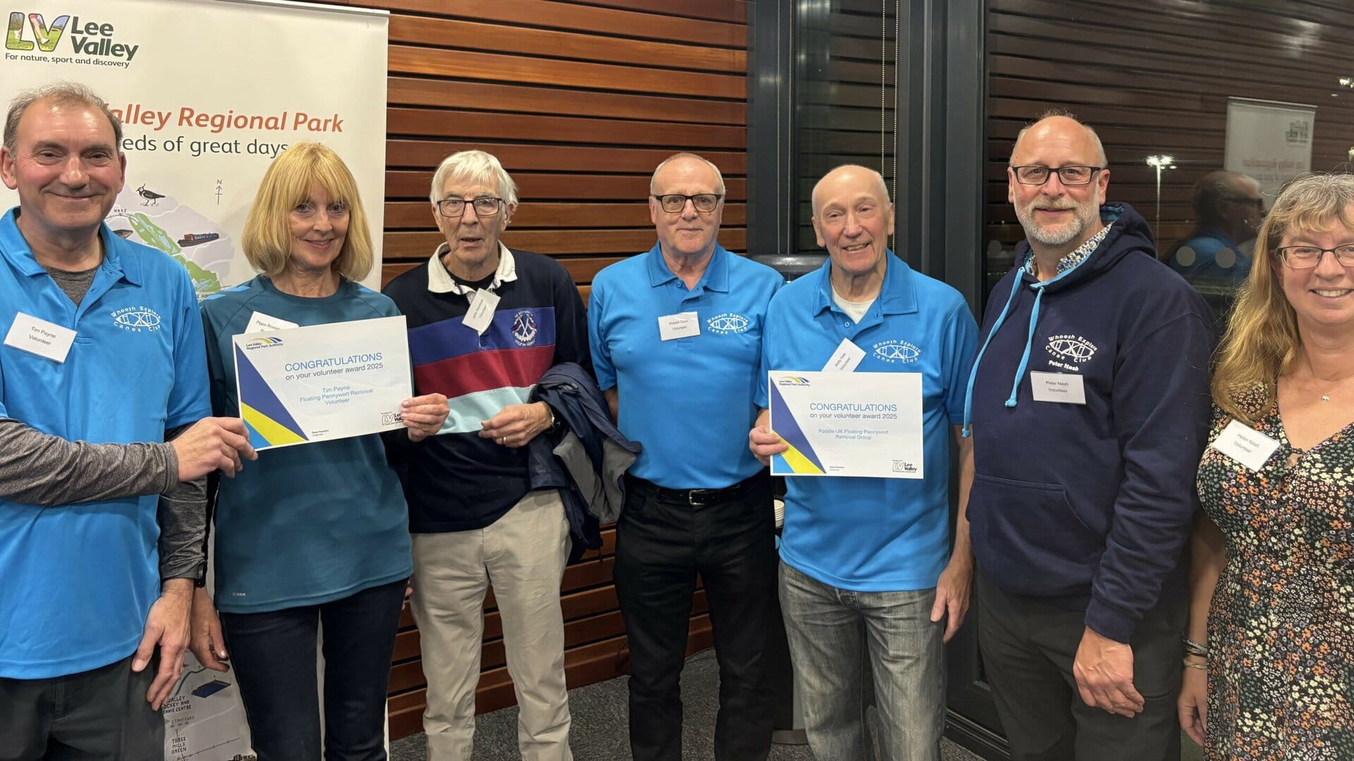 Members of the Lee Valley Floating Pennywort group
